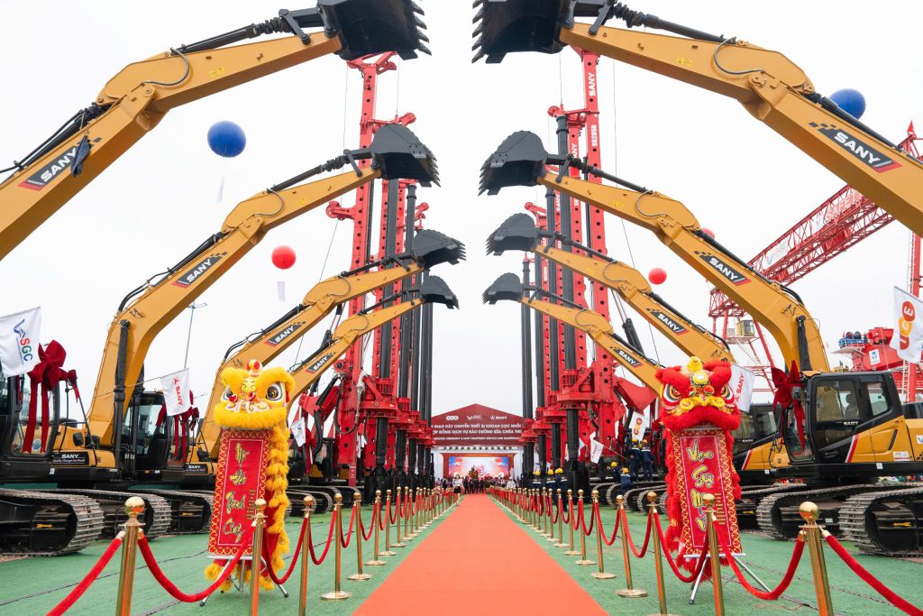 TCE TĂNG CƯỜNG HỢP TÁC SÂU RỘNG VỚI TẬP ĐOÀN VINGROUP – BÀN GIAO DÂY CHUYỀN KHOAN CỌC NHỒI TẠI QUẢNG NINH PHỤC VỤ CÁC ĐẠI DỰ ÁN